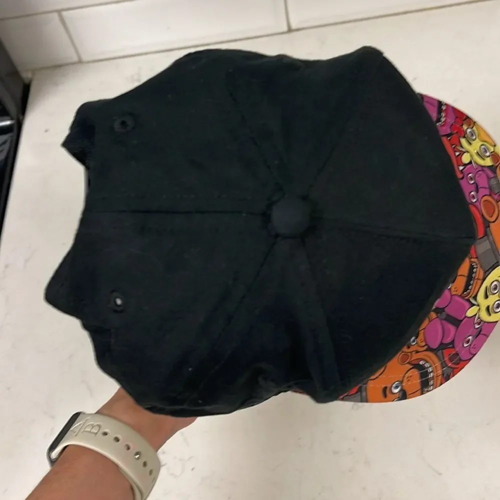 Five Nights at Freddys Youth Hat Black Freddy Fazbear’s Pizza Baseball Cap